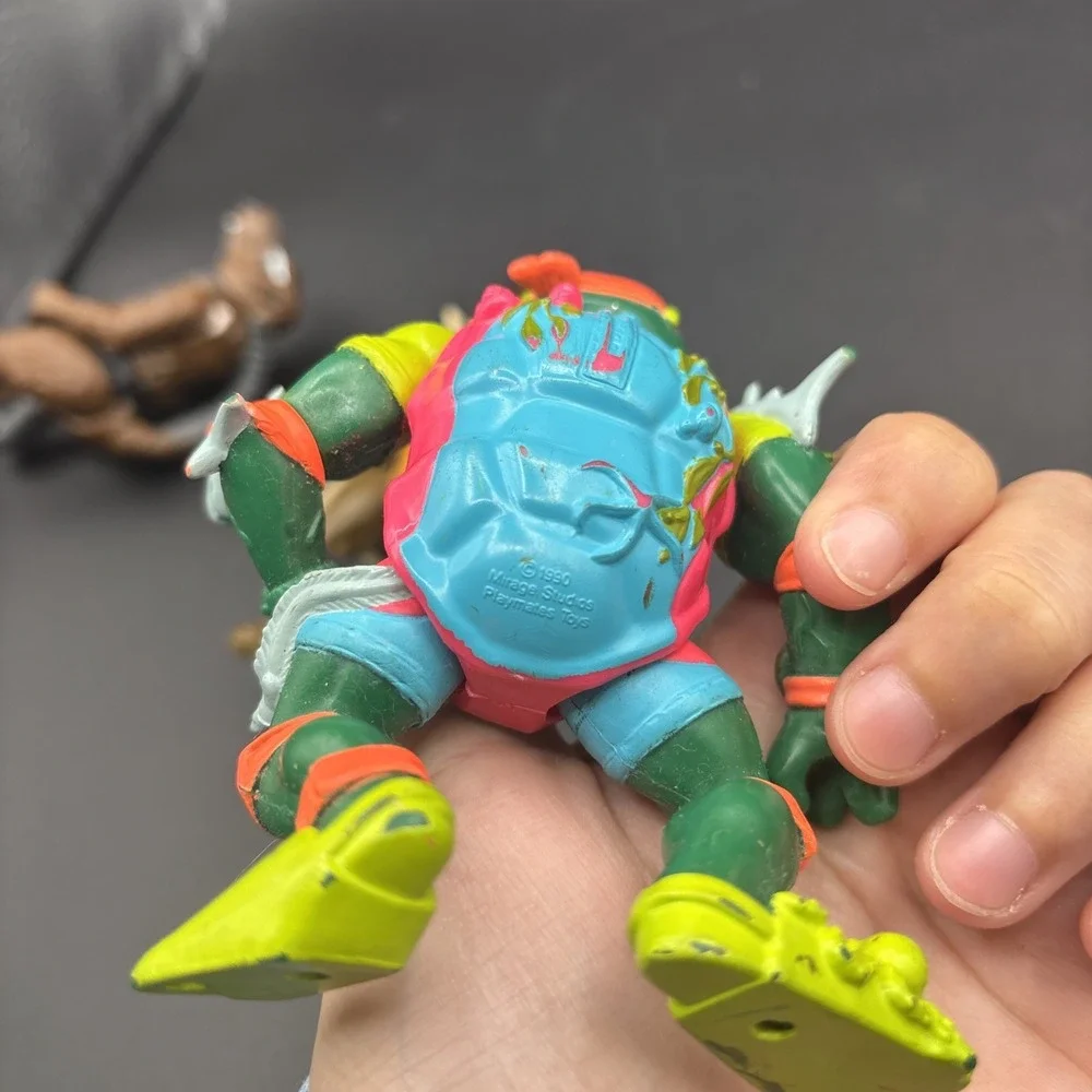 Vintage TMNT Teenage Mutant Ninja Turtles 1988 to 1990s Playmates Toys Lot of 4